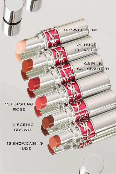 ysl sheer candy lip balm swatches|YSL candy glaze lip gloss.